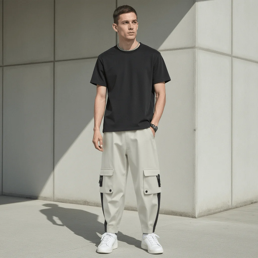 Cargo Blanc Homme - Image 4