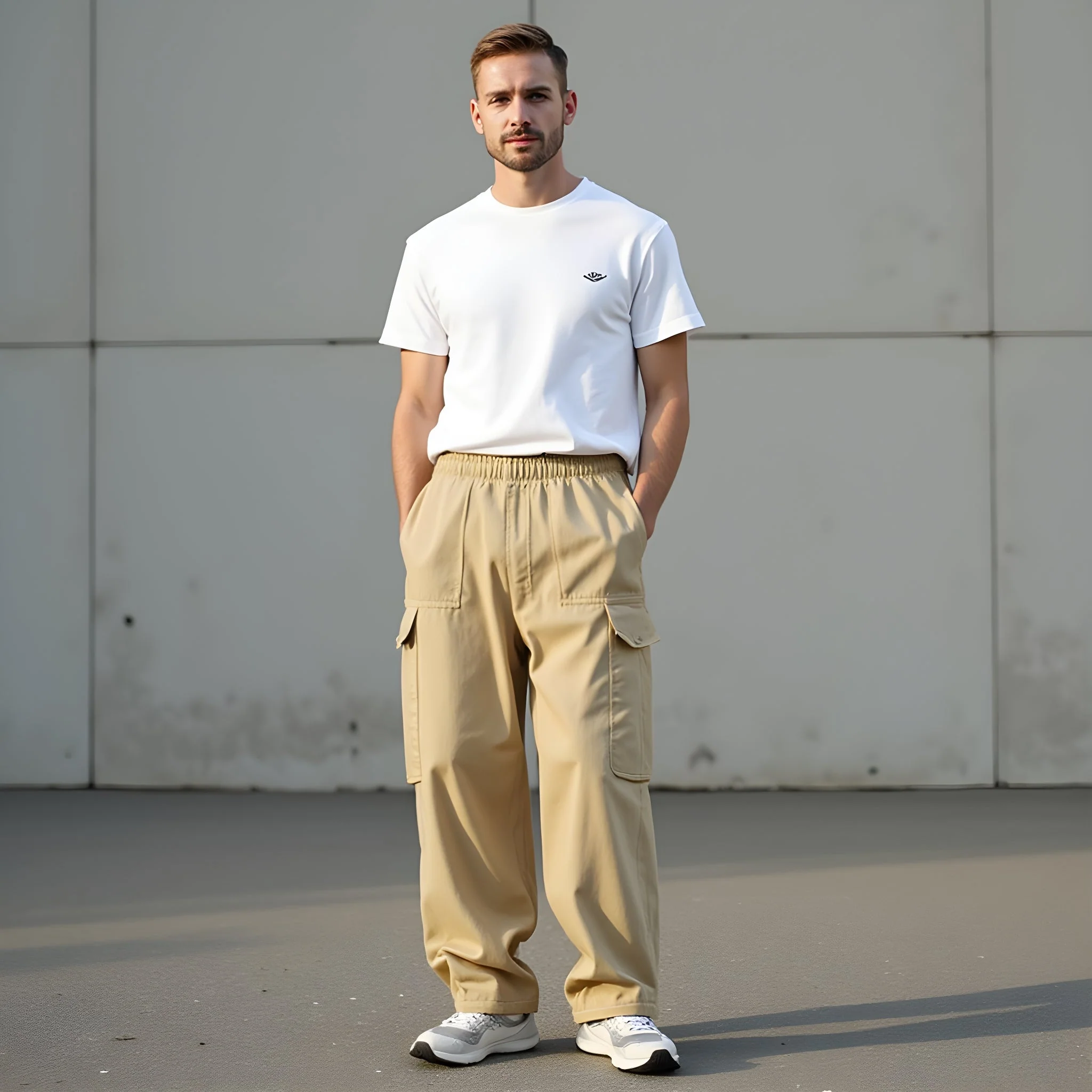 Cargo Homme Beige - Image 2