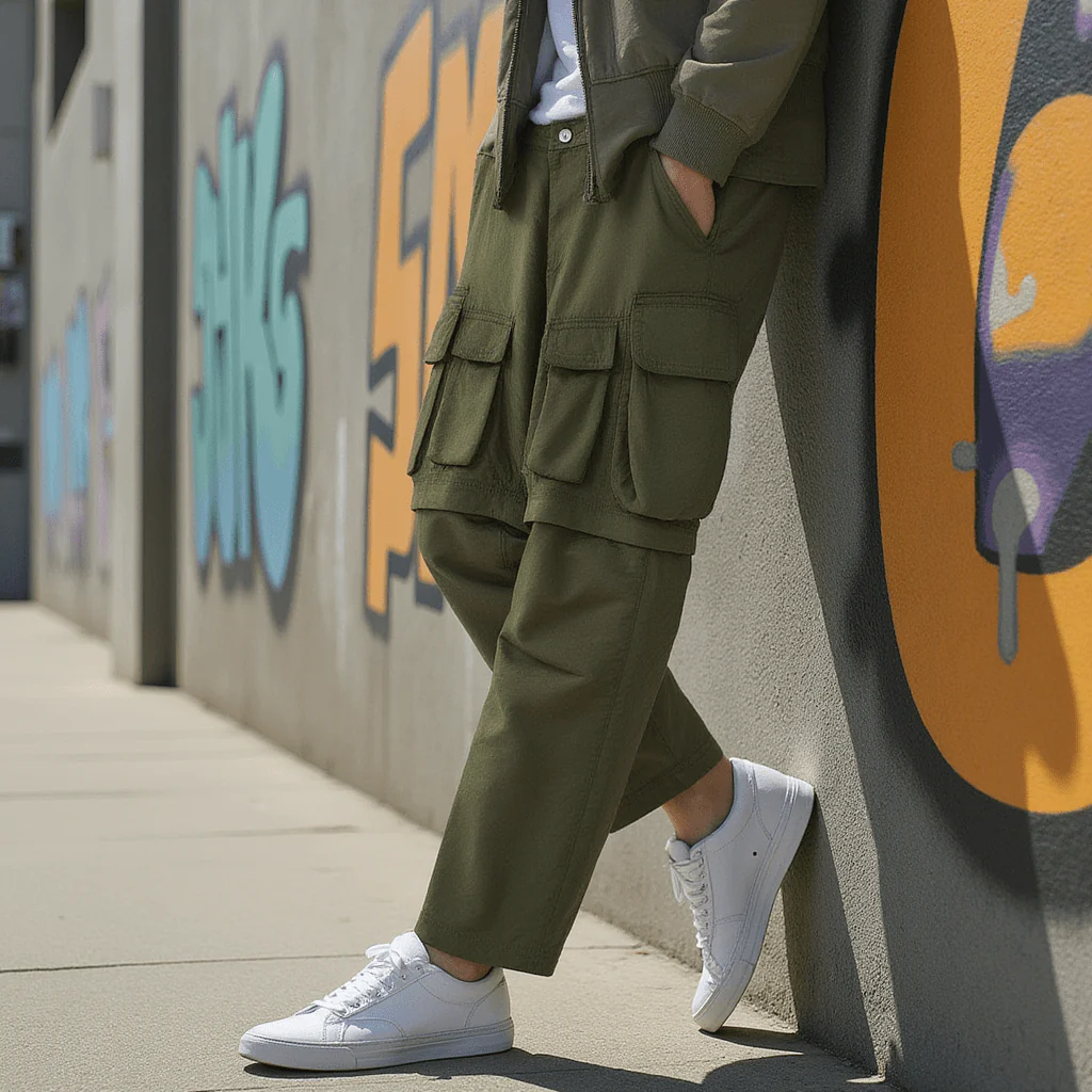 Cargo Noir Homme - Image 2