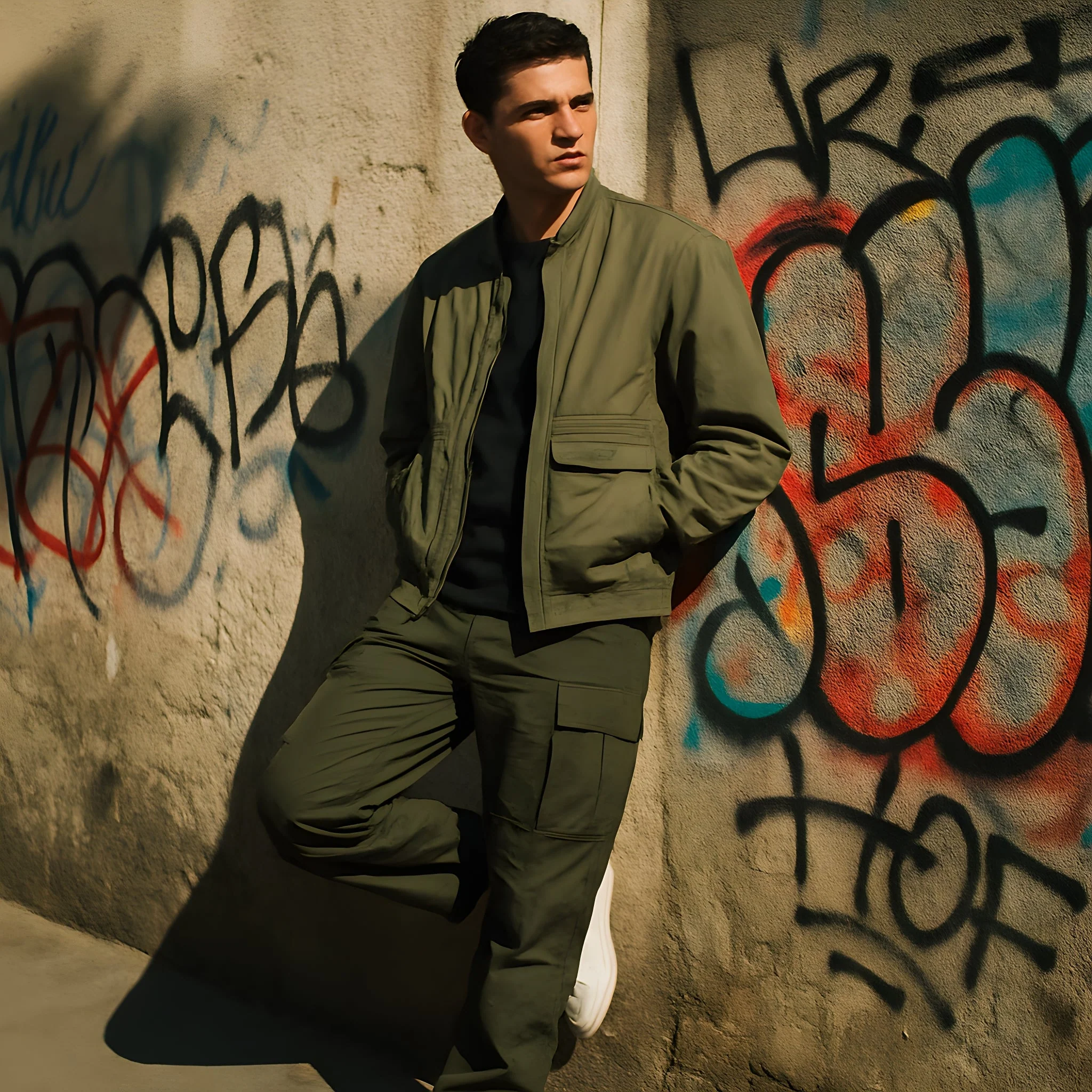 Cargo Noir Homme - Image 5