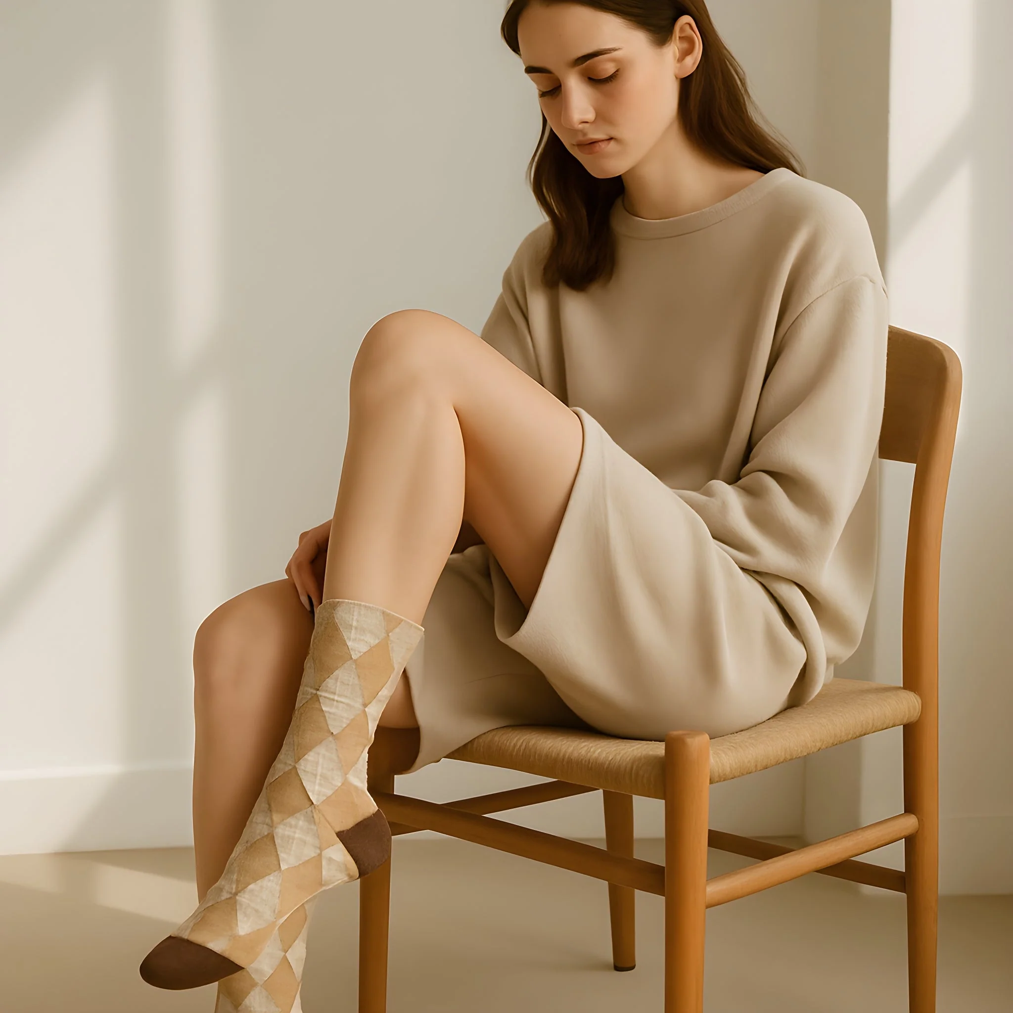 Chaussette Vintage Femme - Image 2
