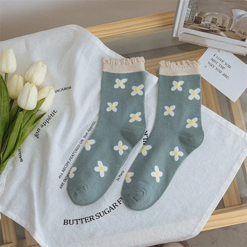 Chaussettes Fleurs - Image 2
