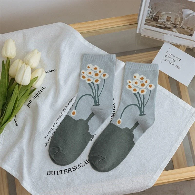 Chaussettes Fleurs - Image 5