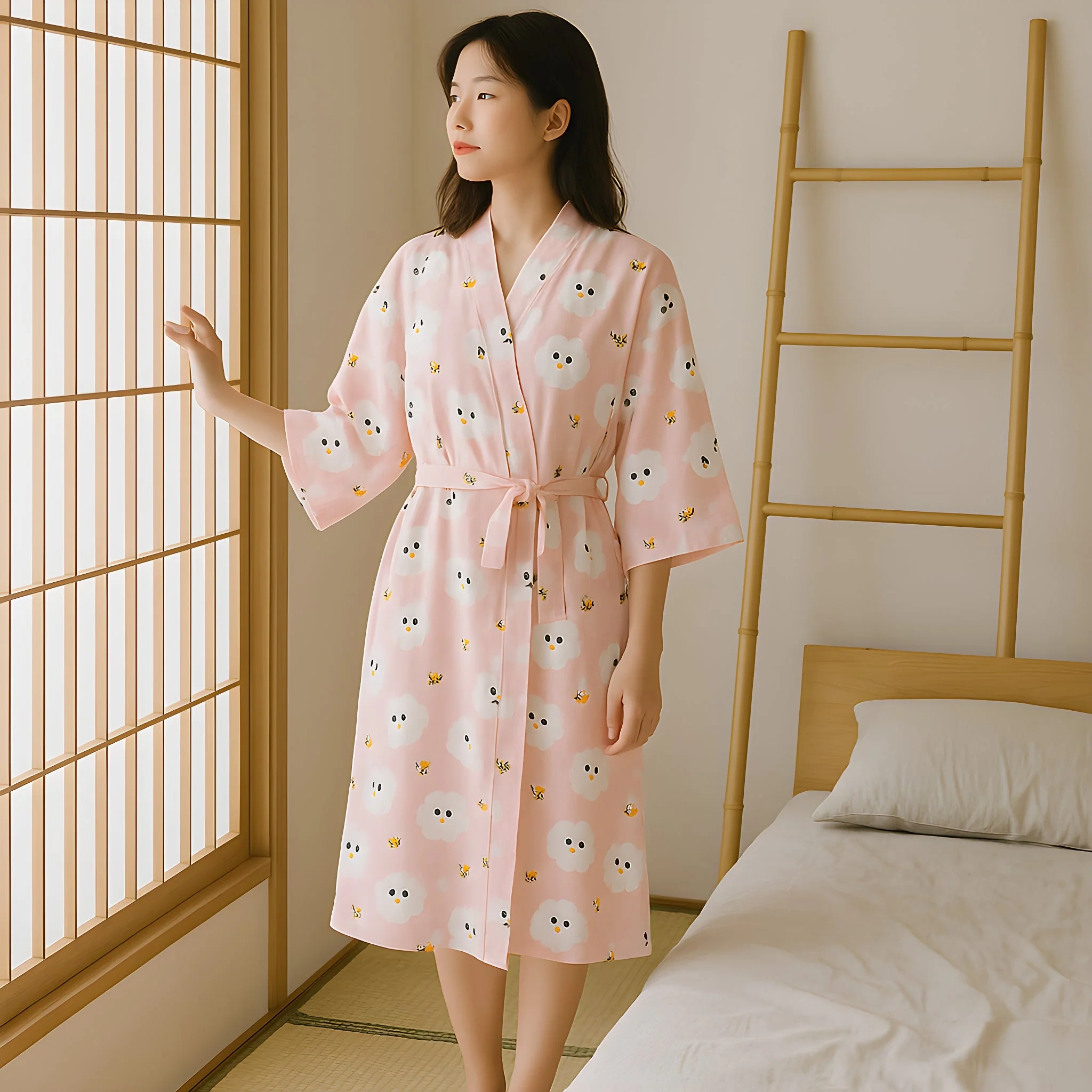 Chemise De Nuit Kimono
