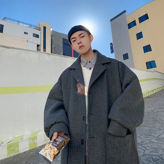 Manteau Long Oversize Homme - Image 9