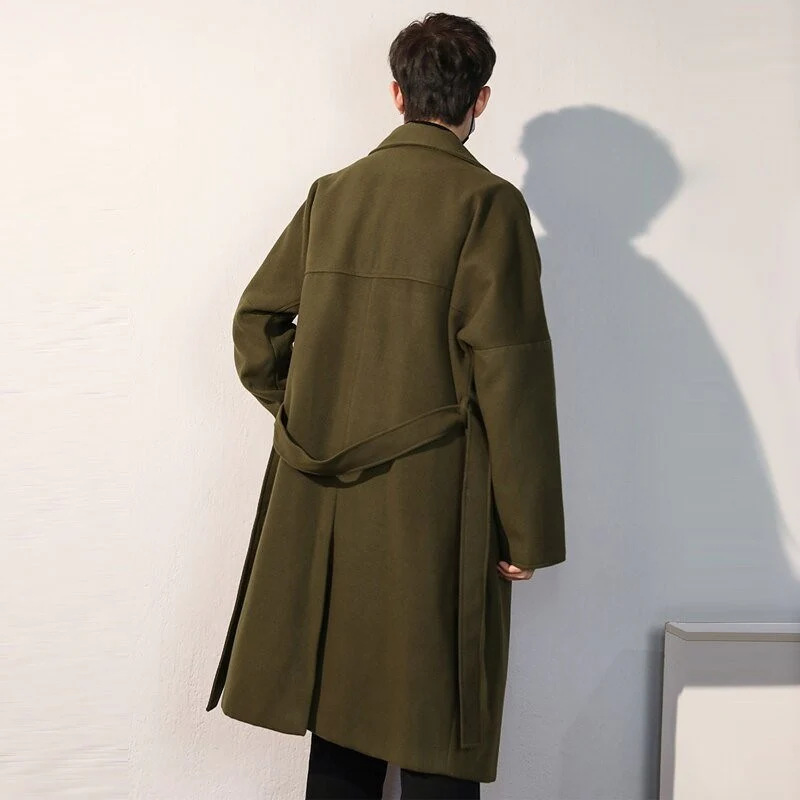 Manteau Vert Kaki Homme - Image 6