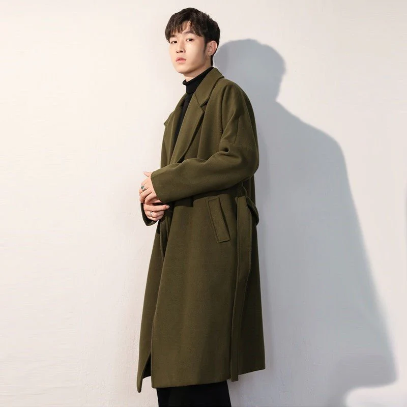 Manteau Vert Kaki Homme - Image 8