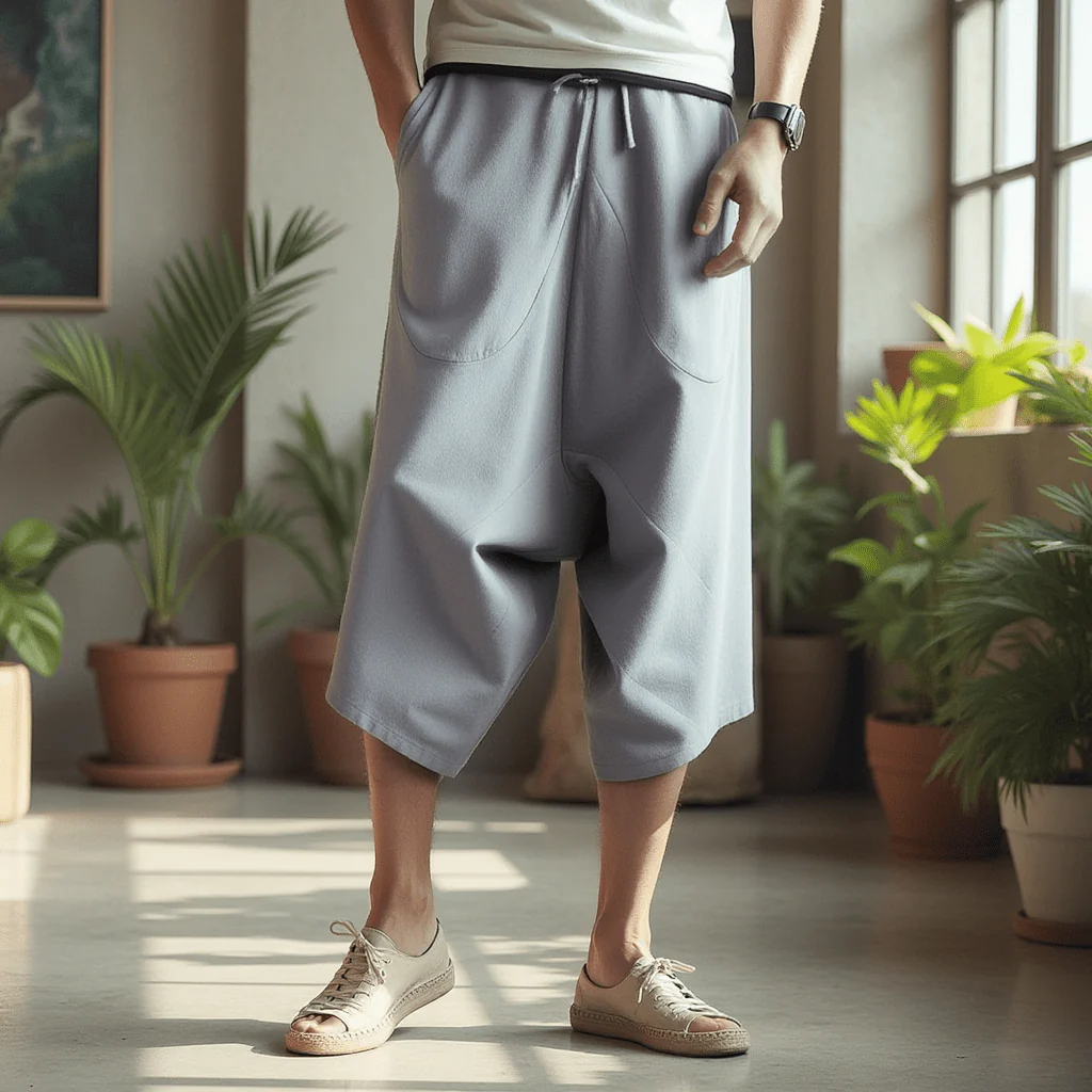 Pantacourt Brodé Homme - Image 3