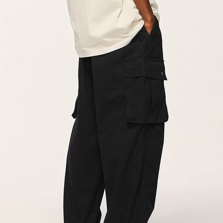 Pantalon Cargo Noir Homme - Image 2