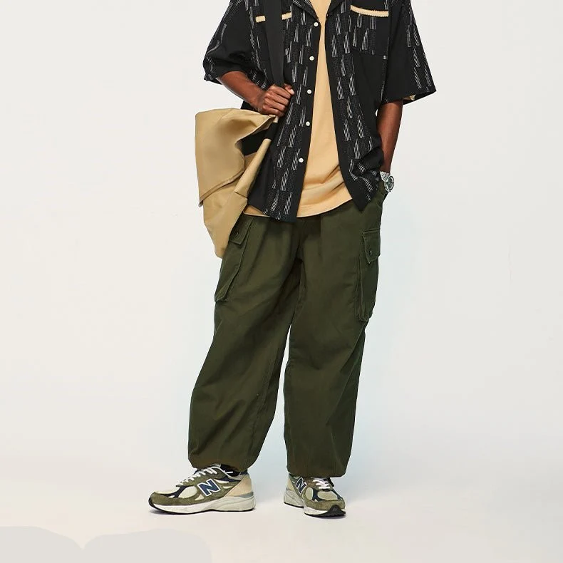 Pantalon Cargo Vert Homme - Image 4