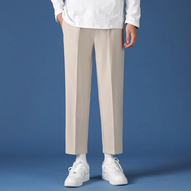 Pantalon Large Beige Homme - Image 7