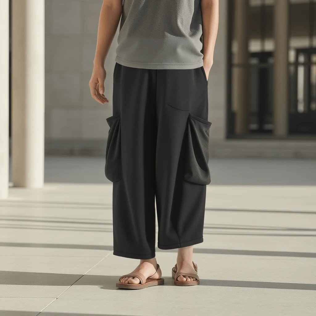 Pantalon Large Style Japonais - Image 2