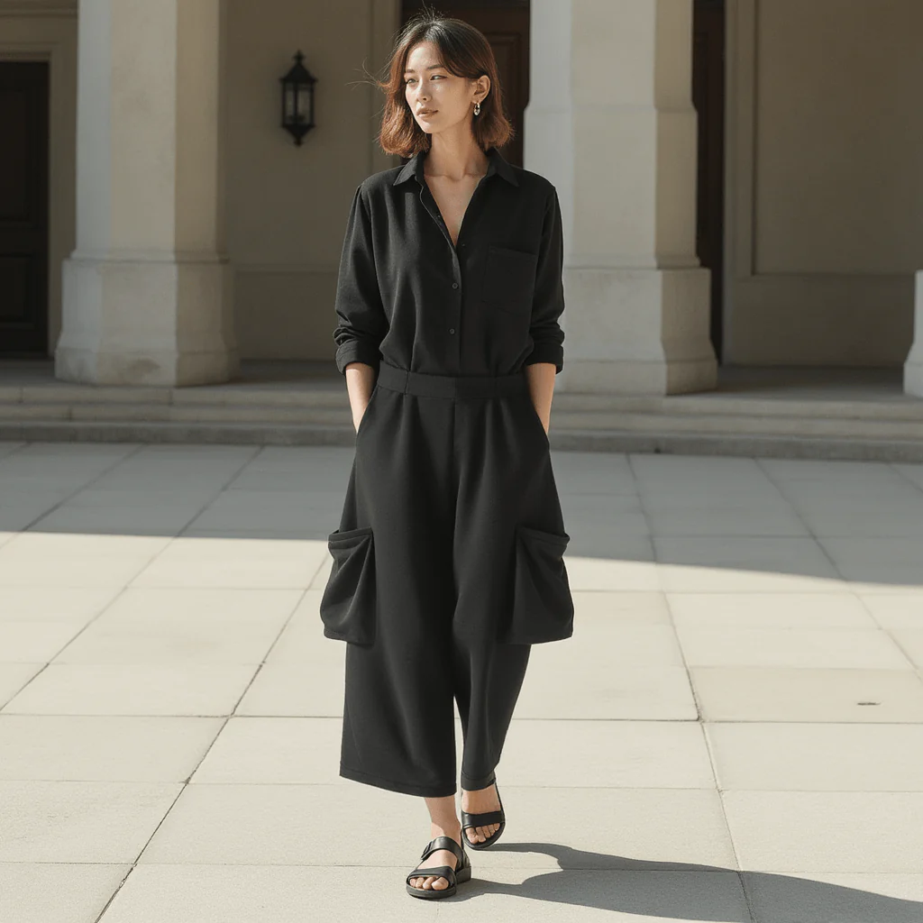 Pantalon Large Style Japonais - Image 3