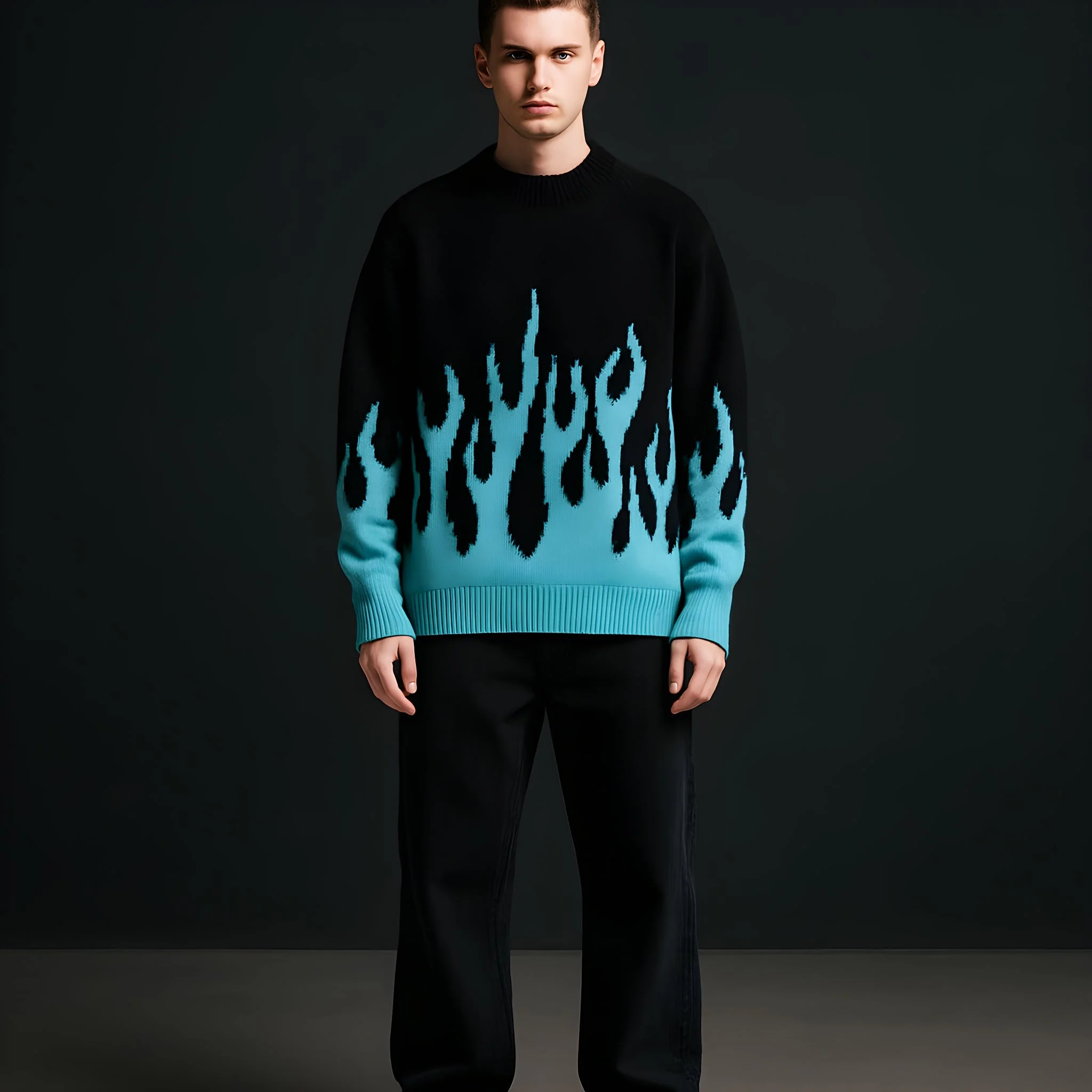 Pull Flamme Bleu