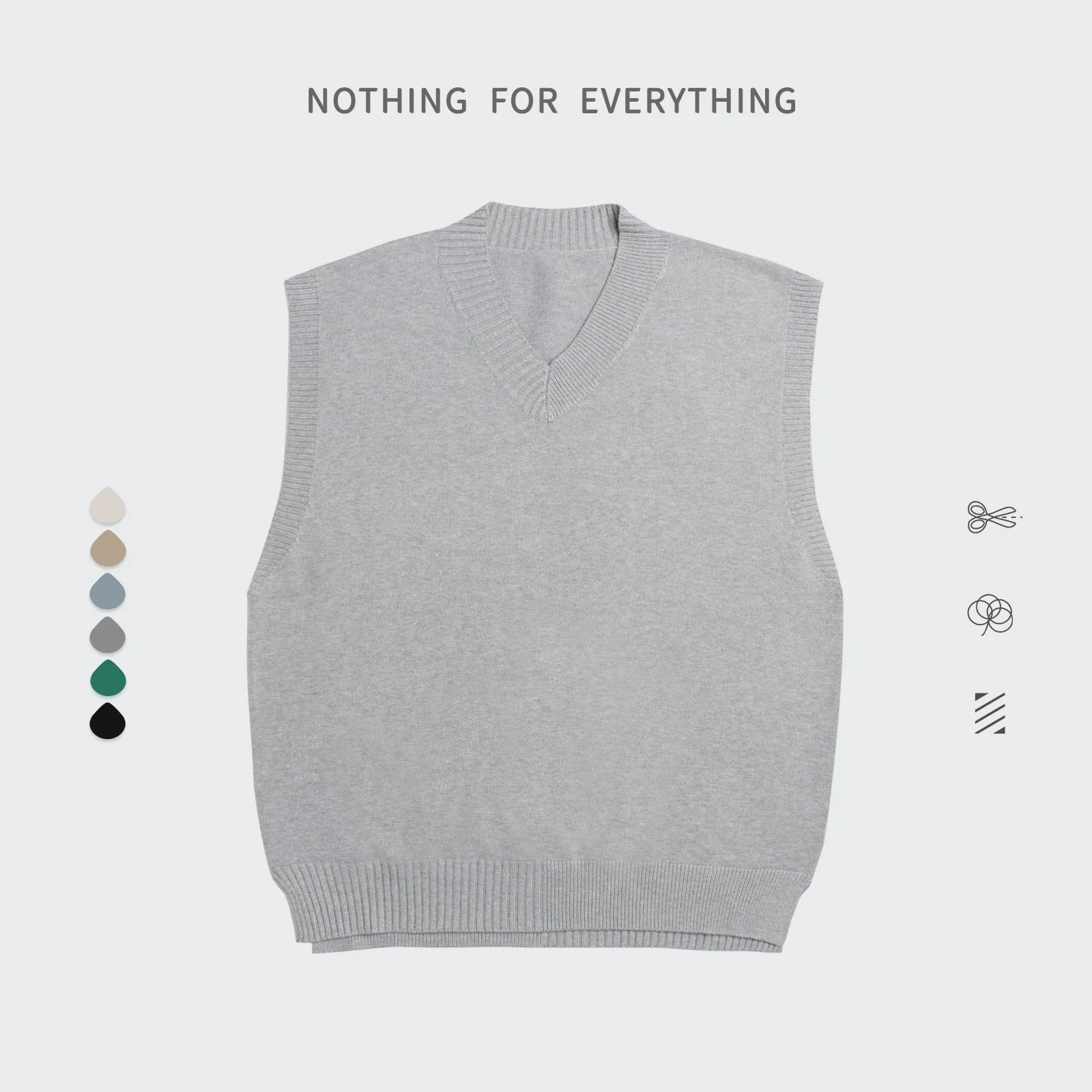 Pull Sans Manches Homme Noir - Image 4