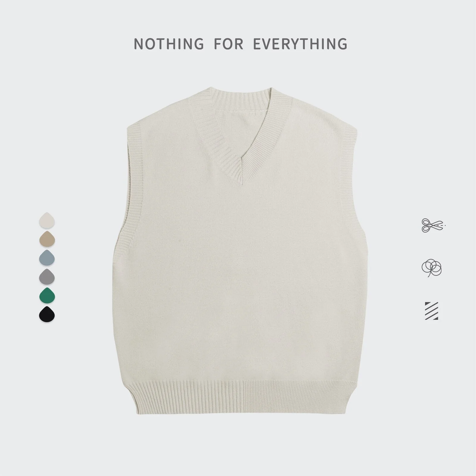 Pull Sans Manches Homme Noir - Image 5
