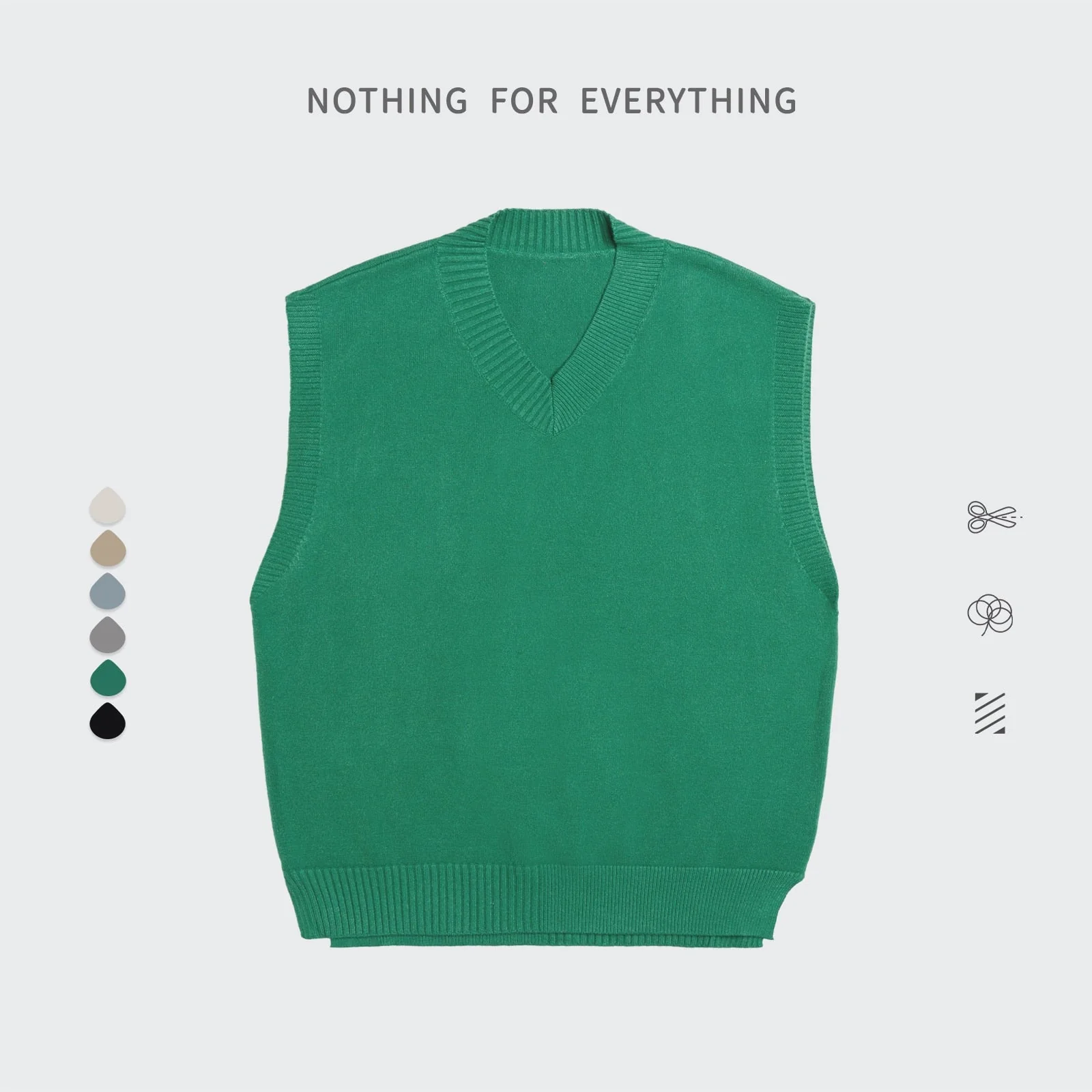 Pull Sans Manches Homme Noir - Image 7
