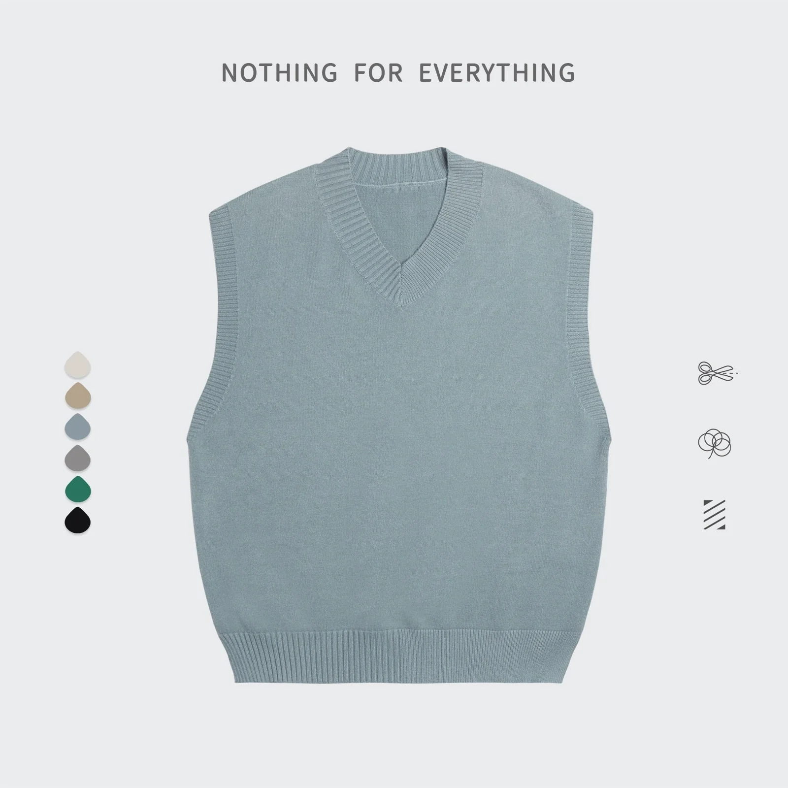 Pull Sans Manches Homme Noir - Image 8