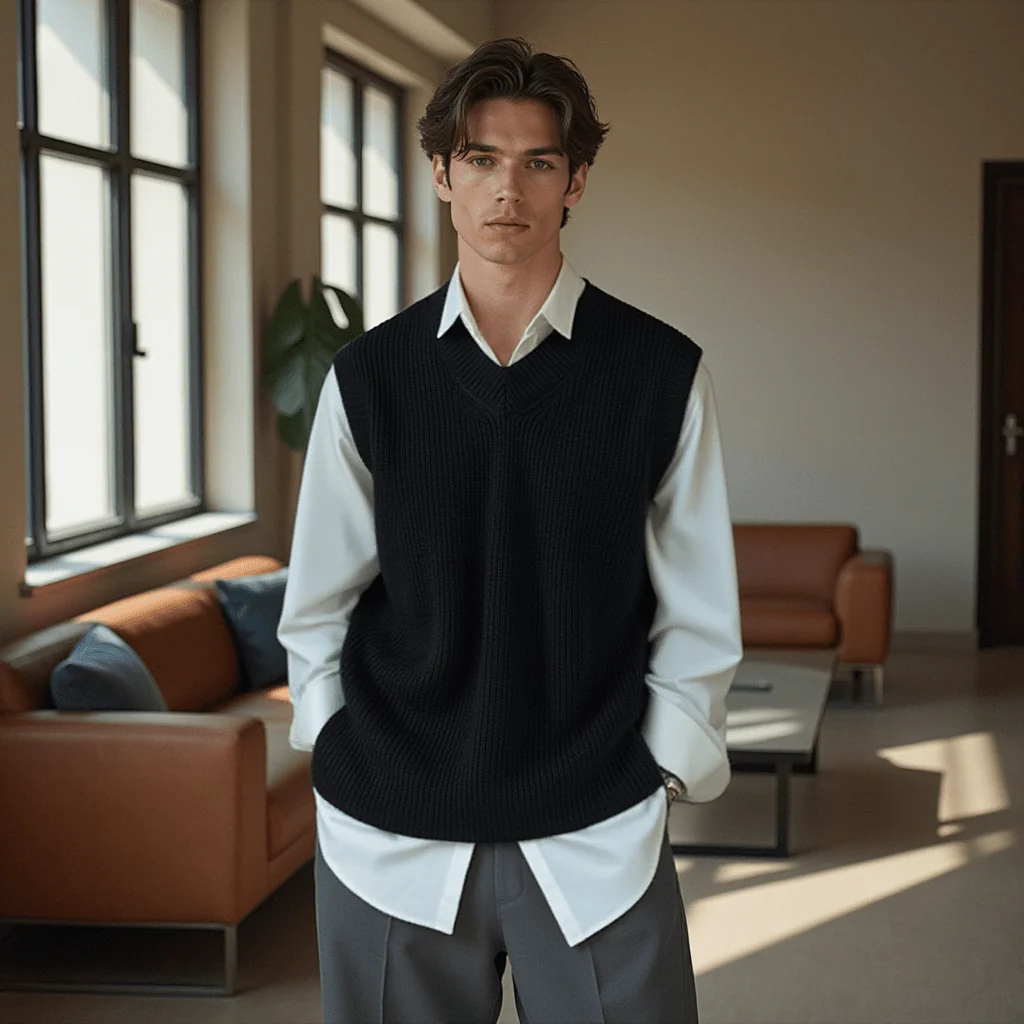 Pull Sans Manches Pour Homme - Image 3