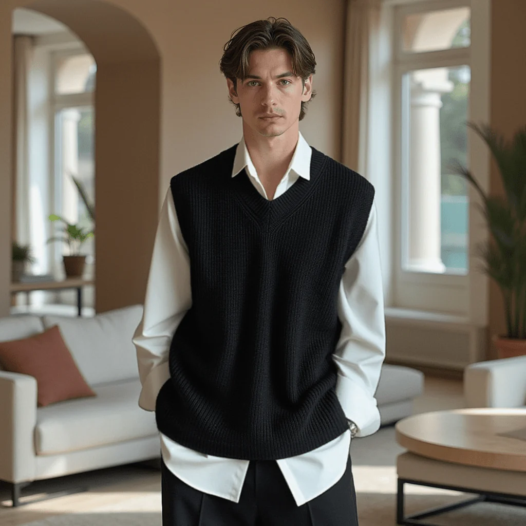 Pull Sans Manches Pour Homme - Image 4