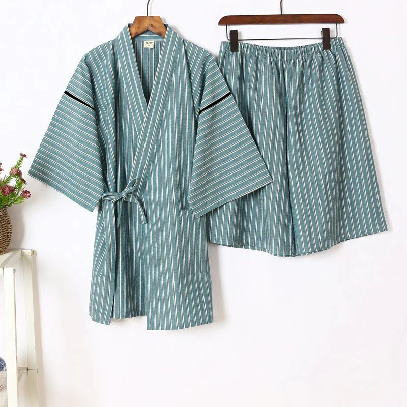 Pyjama Japonais Homme | Rayure - Image 4