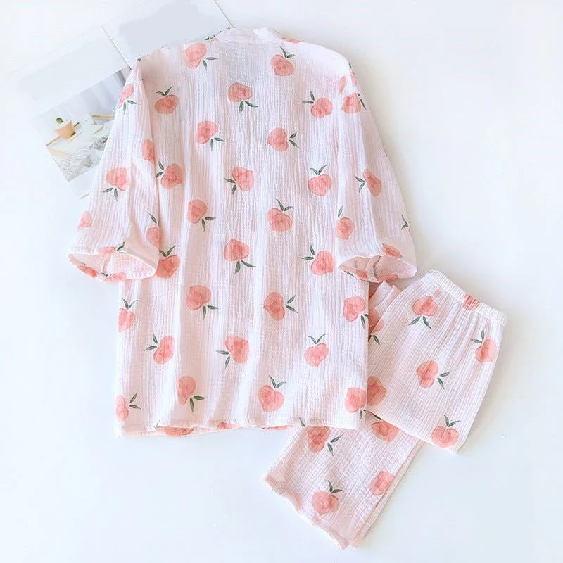 Pyjama Kimono Femme Coton - Image 4
