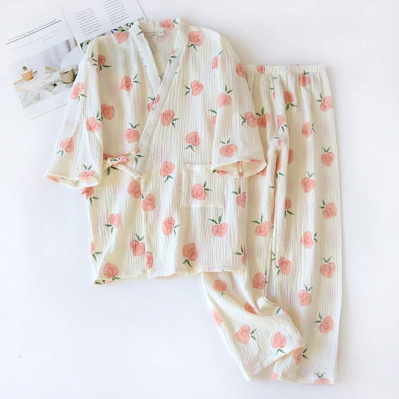 Pyjama Kimono Femme Coton - Image 8