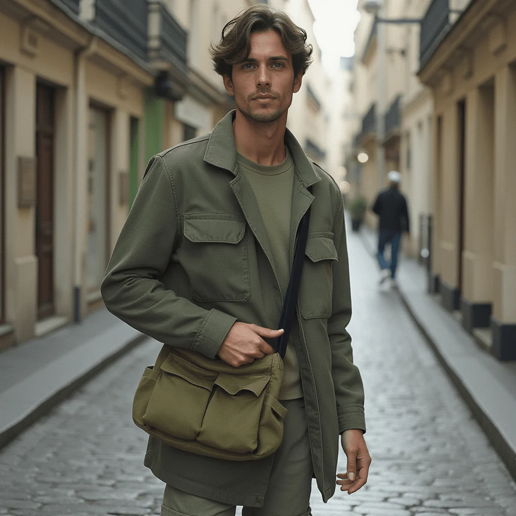 Sac à Bandoulière Vert - Image 2