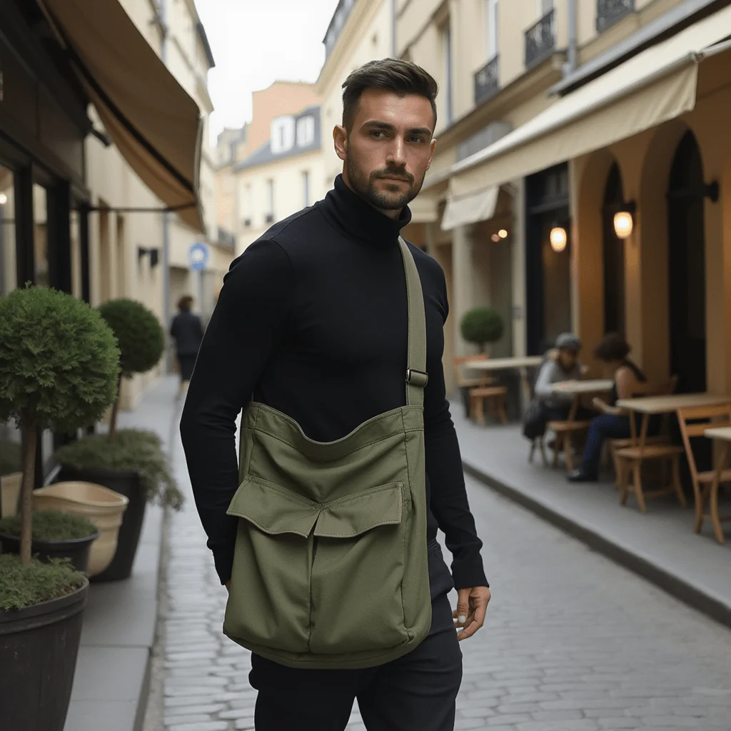 Sac à Bandoulière Vert - Image 3