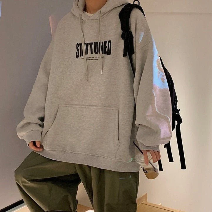 Sweat A Capuche Gris - Image 5