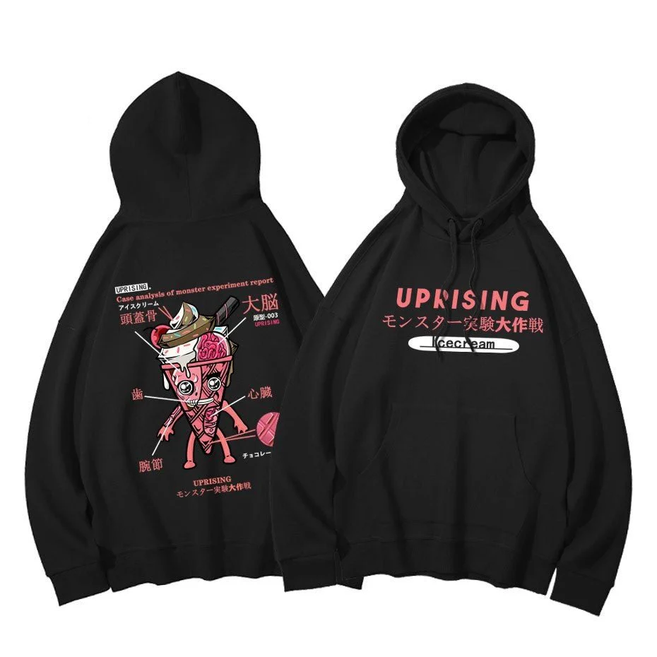 Sweat à Capuche Stylisé Japonais - Image 3