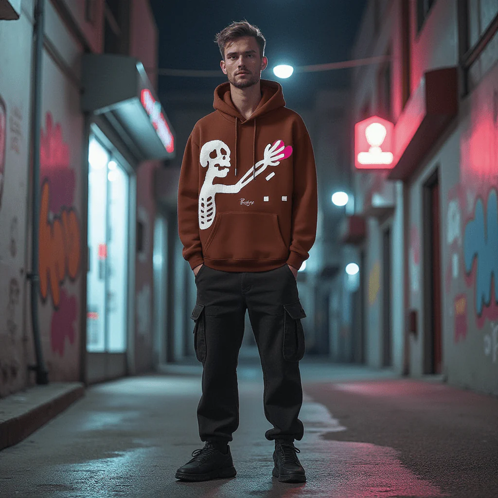 Sweat Squelette Homme - Image 2