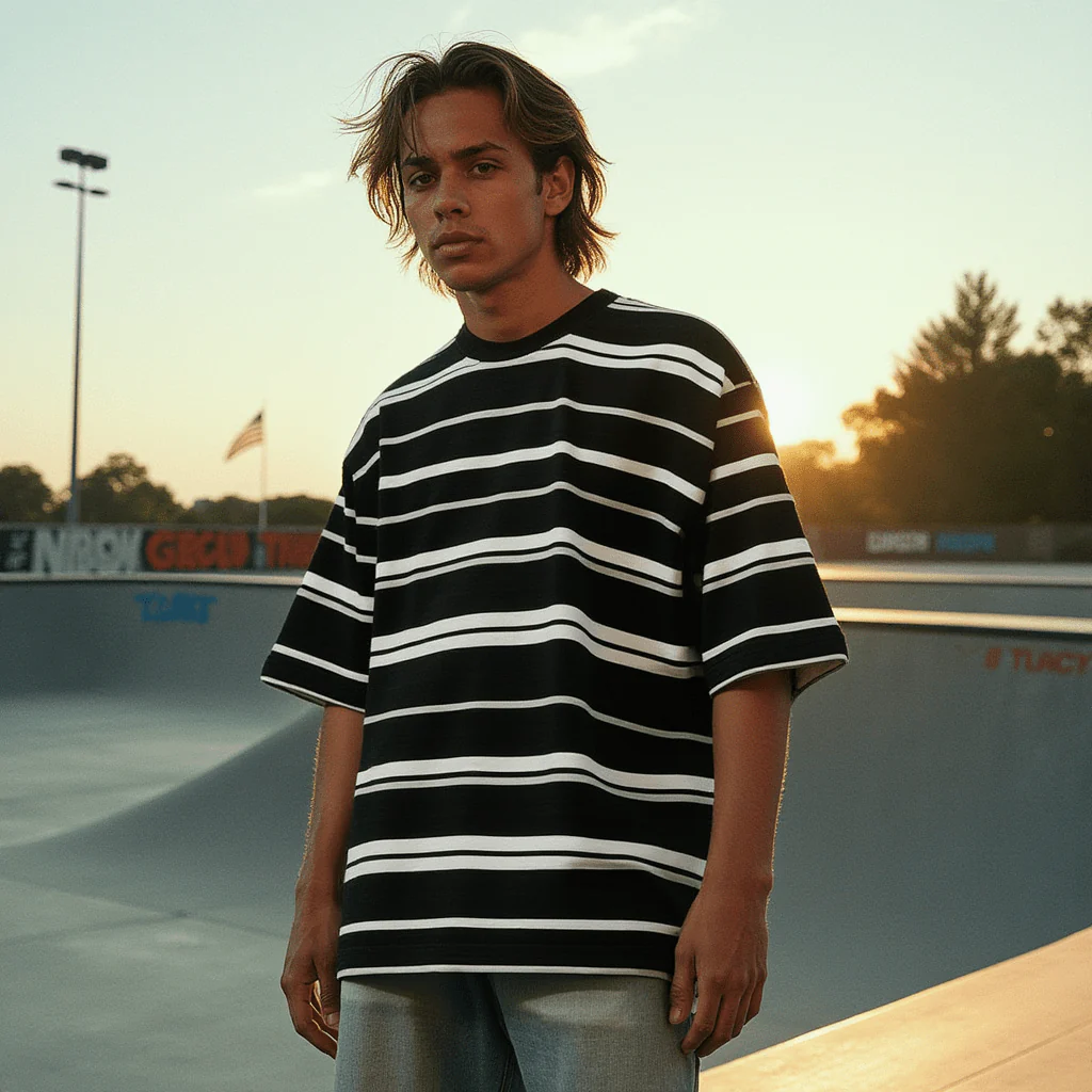 T-Shirt à Rayure - Skate - Image 4