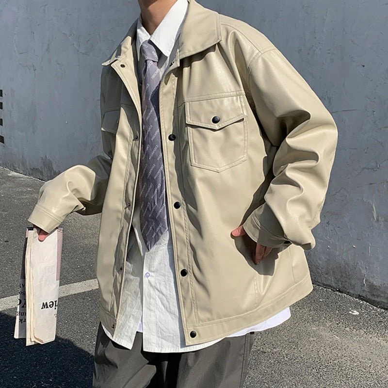 Veste En Cuir Pour Homme - Image 4