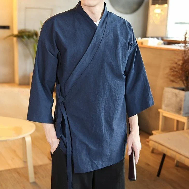 Veste Japonaise Homme - Uni - Image 5