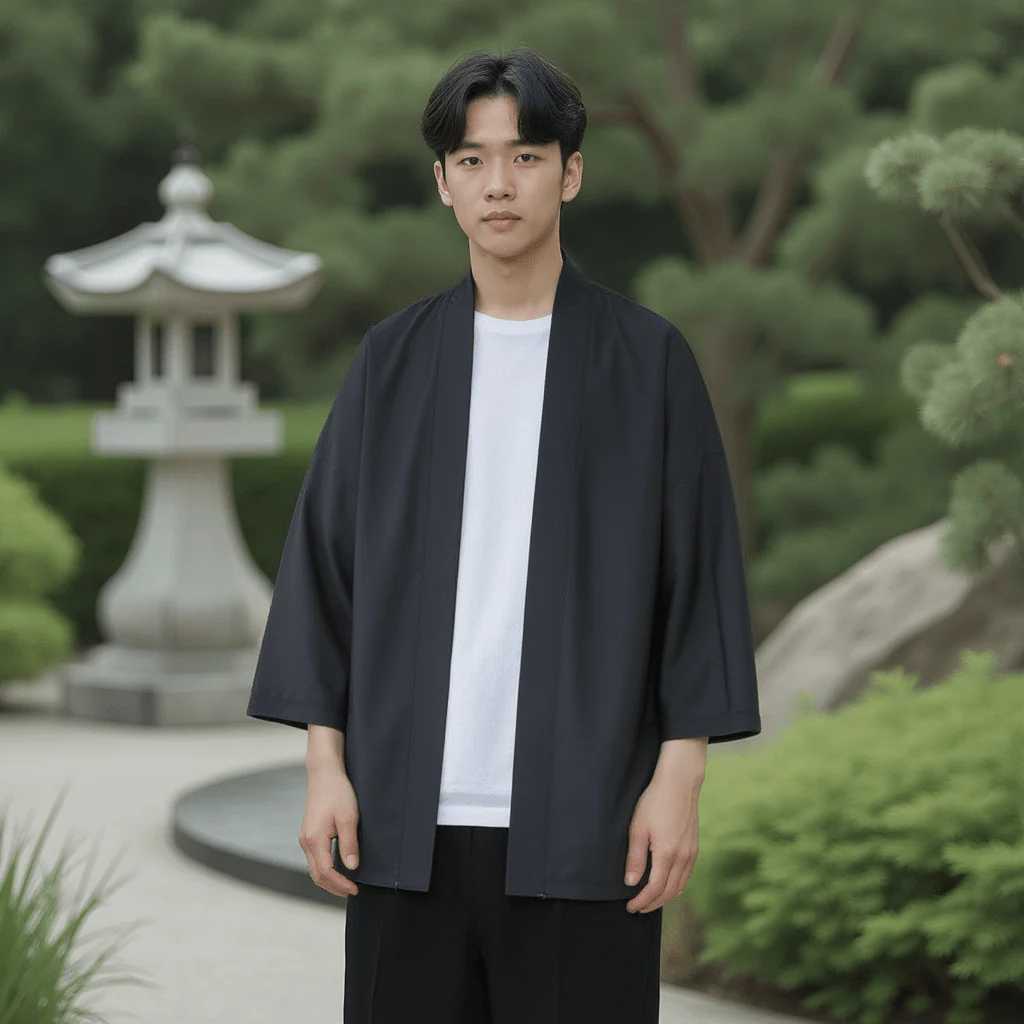 Veste Kimono Japonais Homme - Image 4