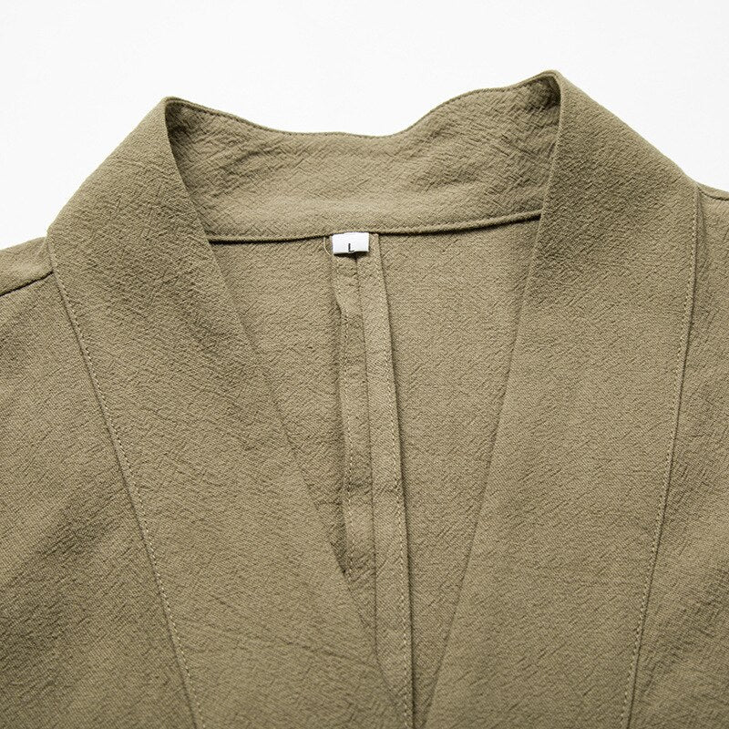 Veste Kimono Japonais - Uni - Image 12