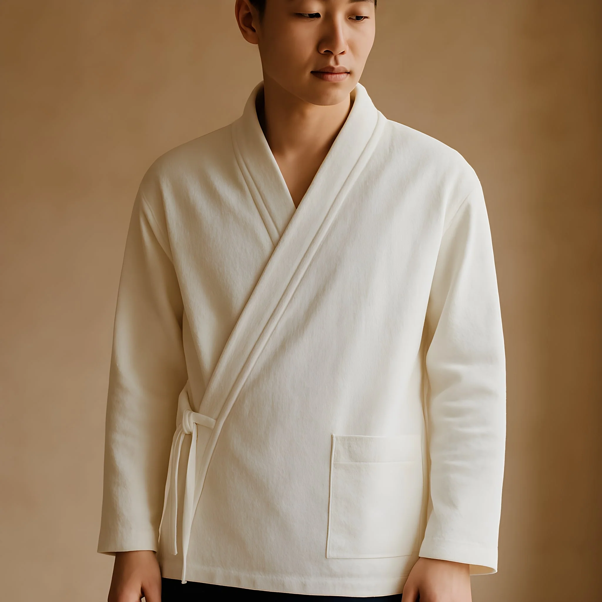 Veste Kimono Japonais - Uni - Image 2