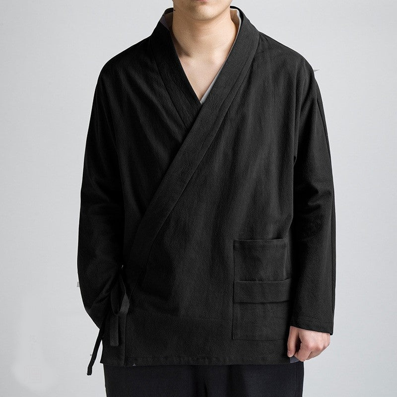 Veste Kimono Japonais - Uni - Image 3