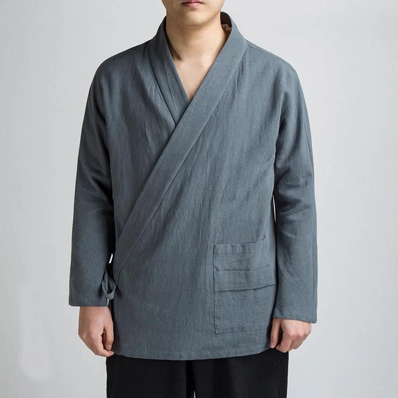 Veste Kimono Japonais - Uni - Image 9