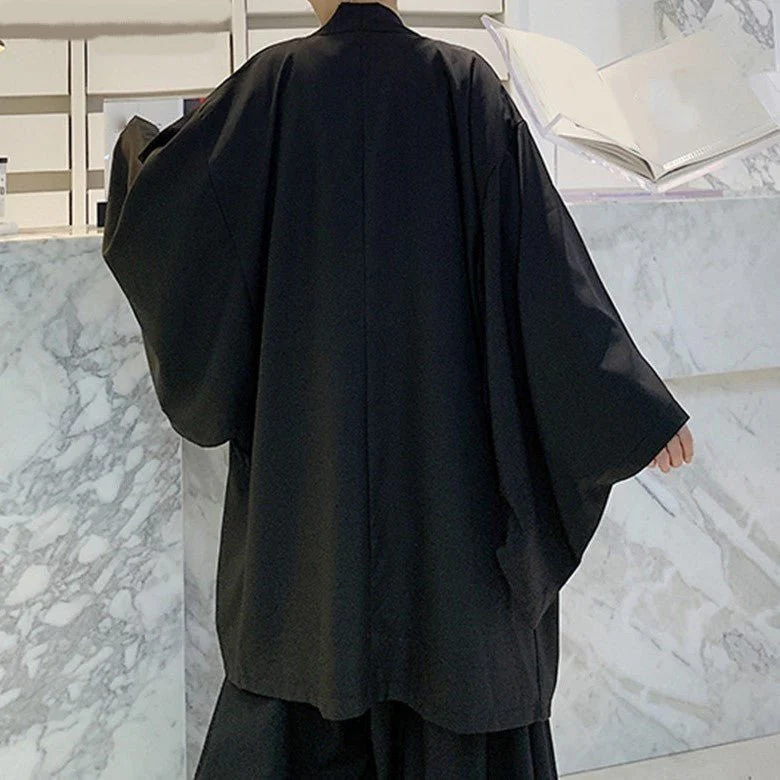 Veste Kimono Noir - Image 4