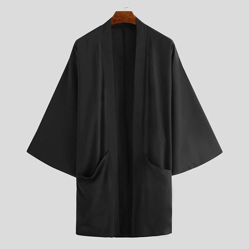 Veste Kimono Noir - Image 8