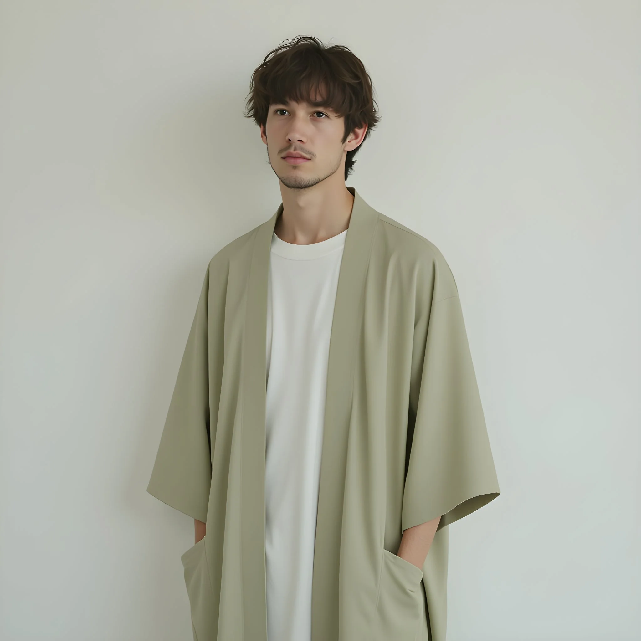 Veste Kimono Uni - Image 3