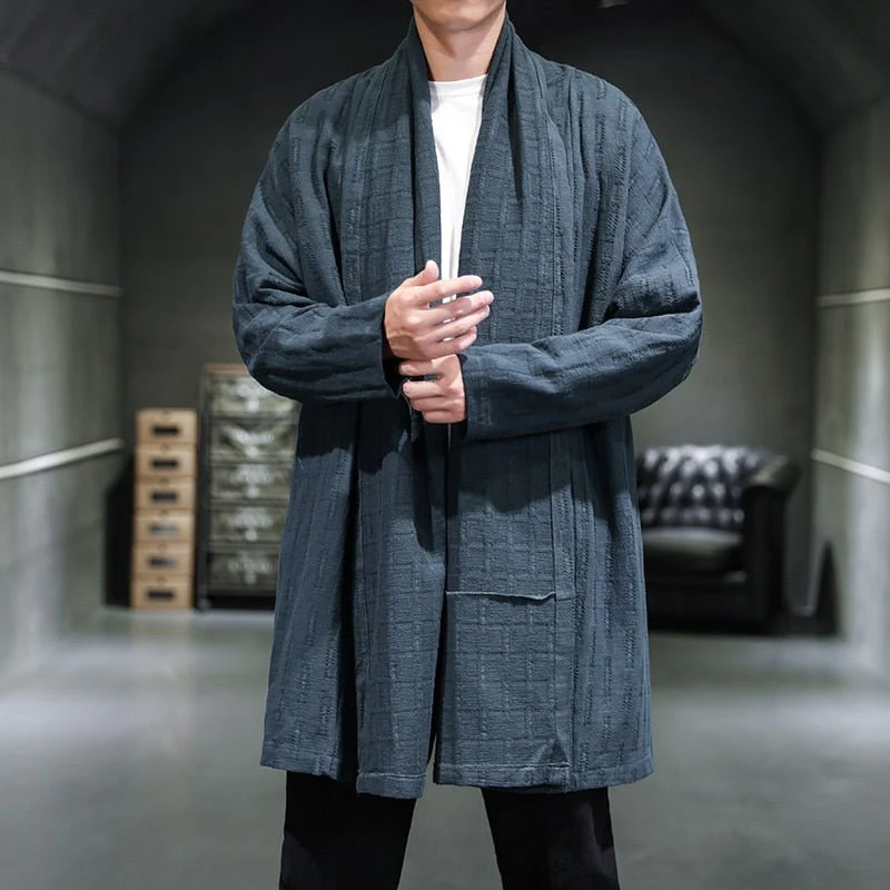 Veste Longue Kimono Homme - Image 5