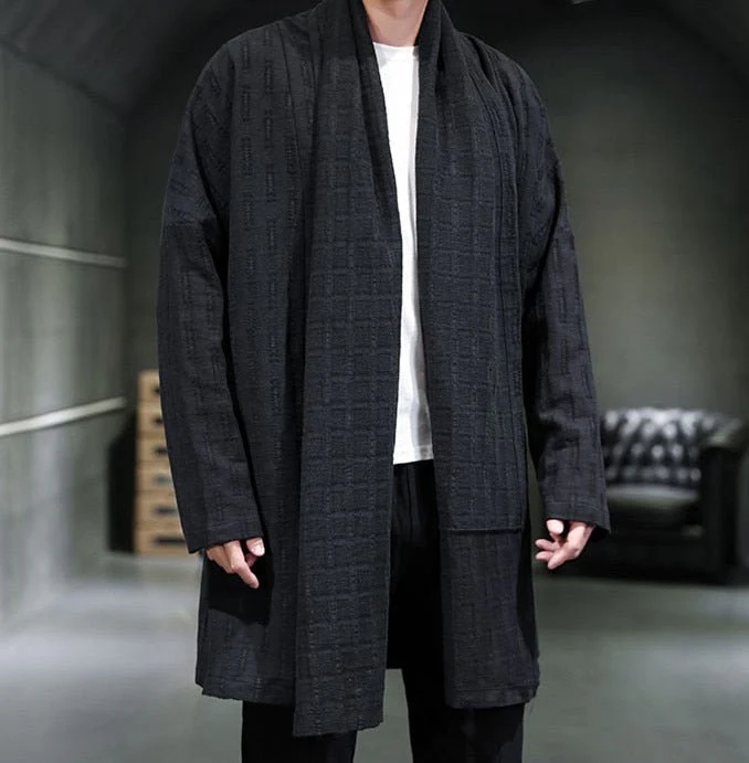 Veste Longue Kimono Homme - Image 8