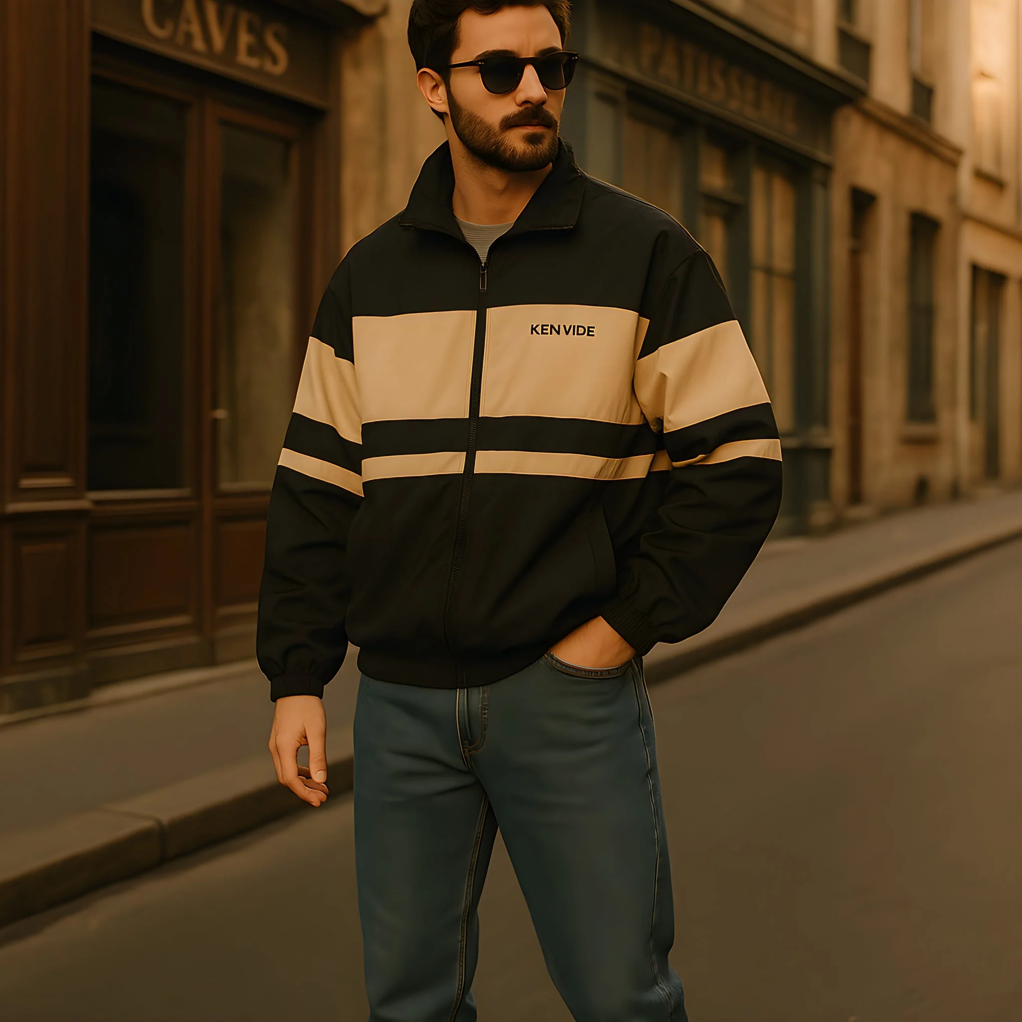 Veste Retro Beige - Image 3